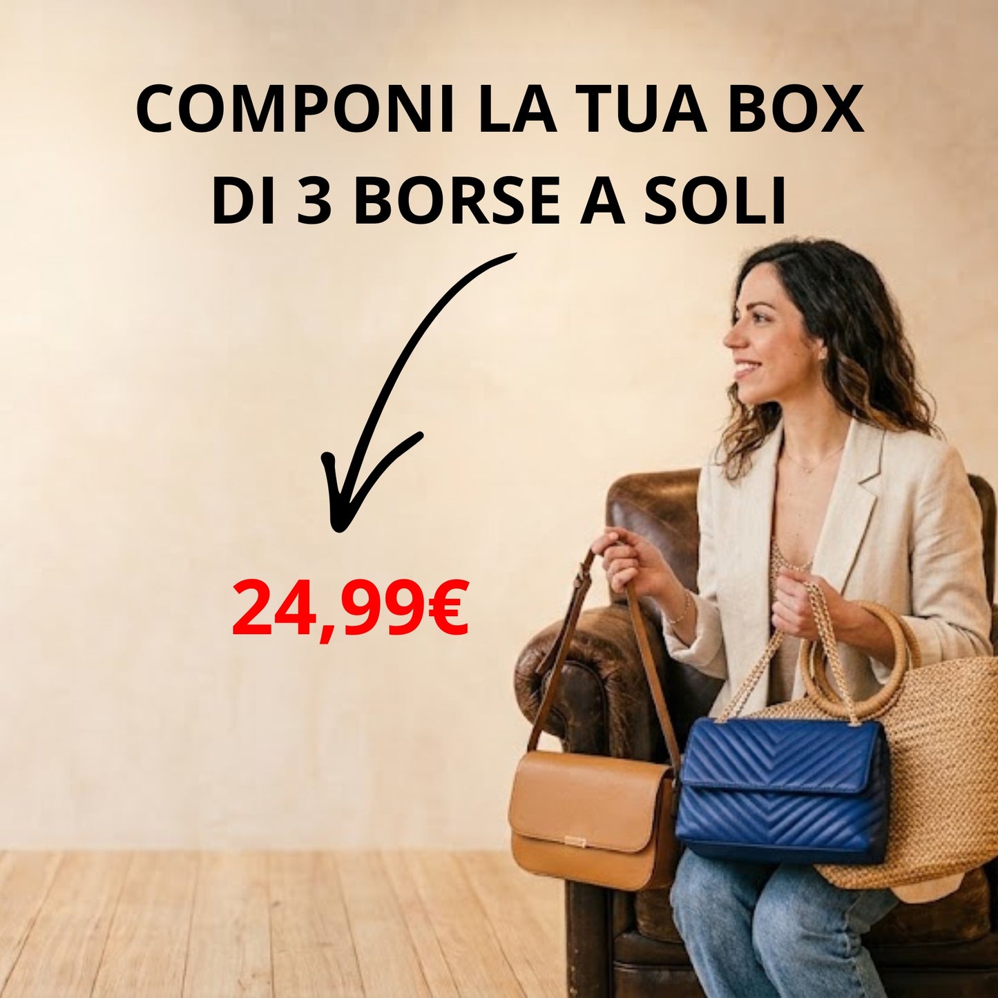 3 Borse Donna a Scelta a soli 24,99€