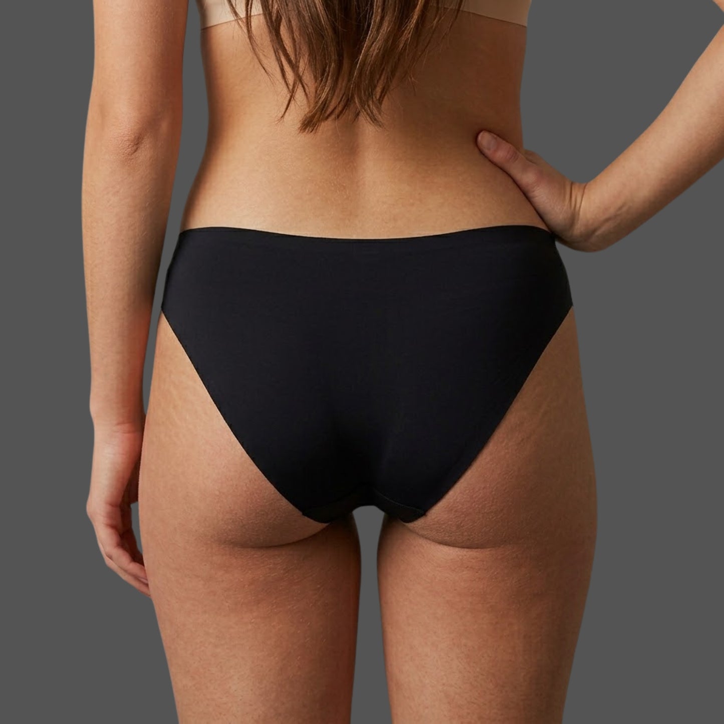 Perizoma Invisibile Seamless Nero - Slip Senza Cuciture - S/M/L