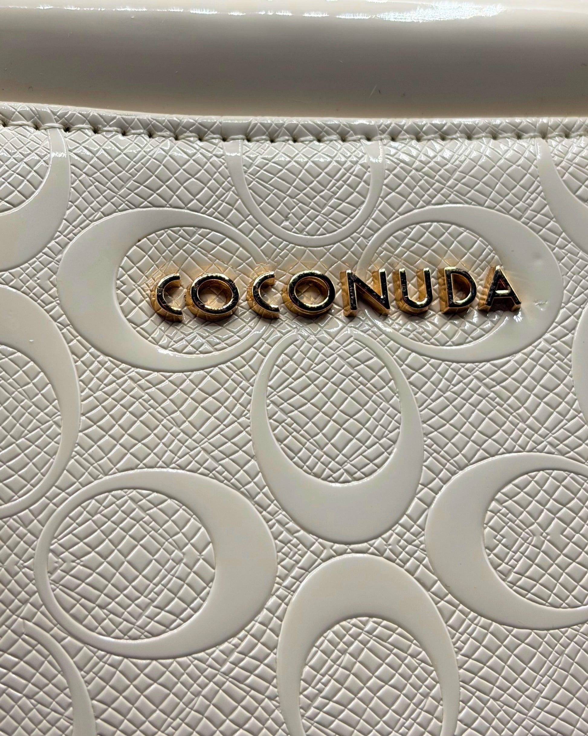 Borsa a mano Coconuda beige | Mini bag monogramma donna - Donna Italiana