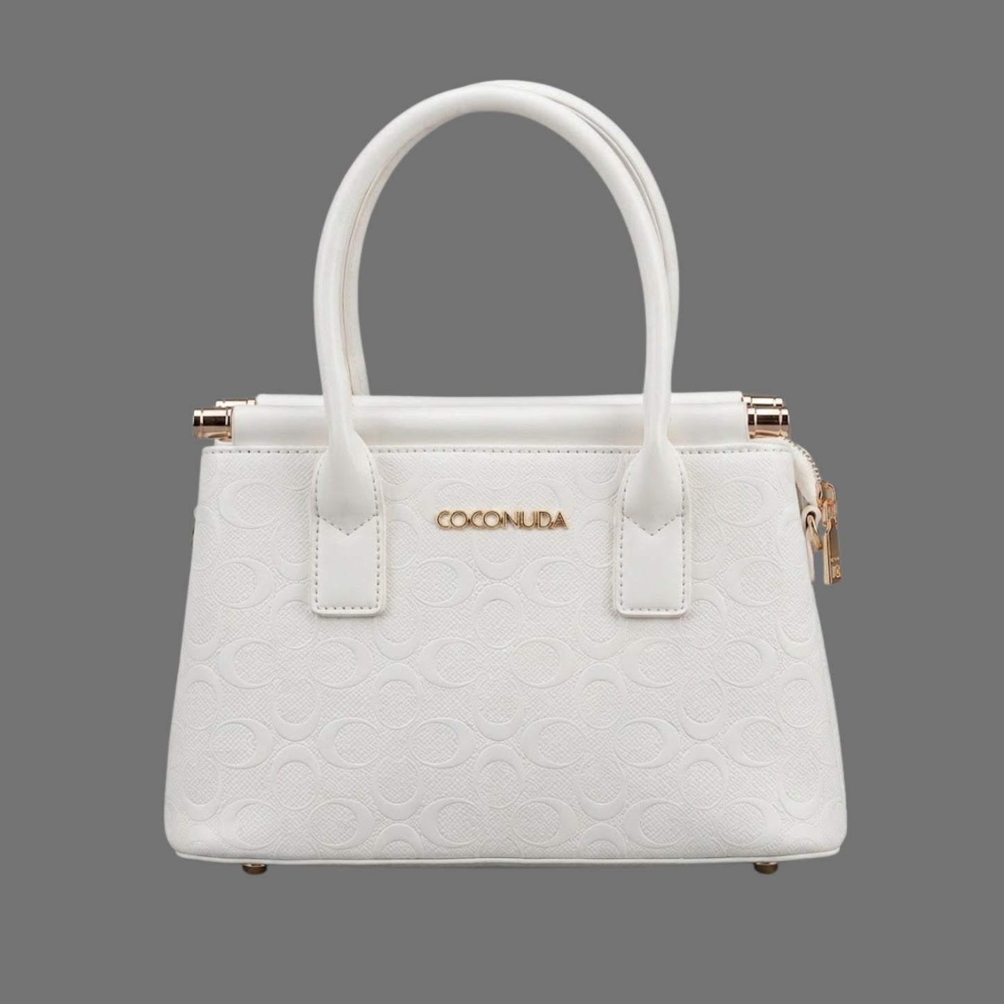 Borsa a mano Coconuda bianca | Mini bag embossed donna - Donna Italiana