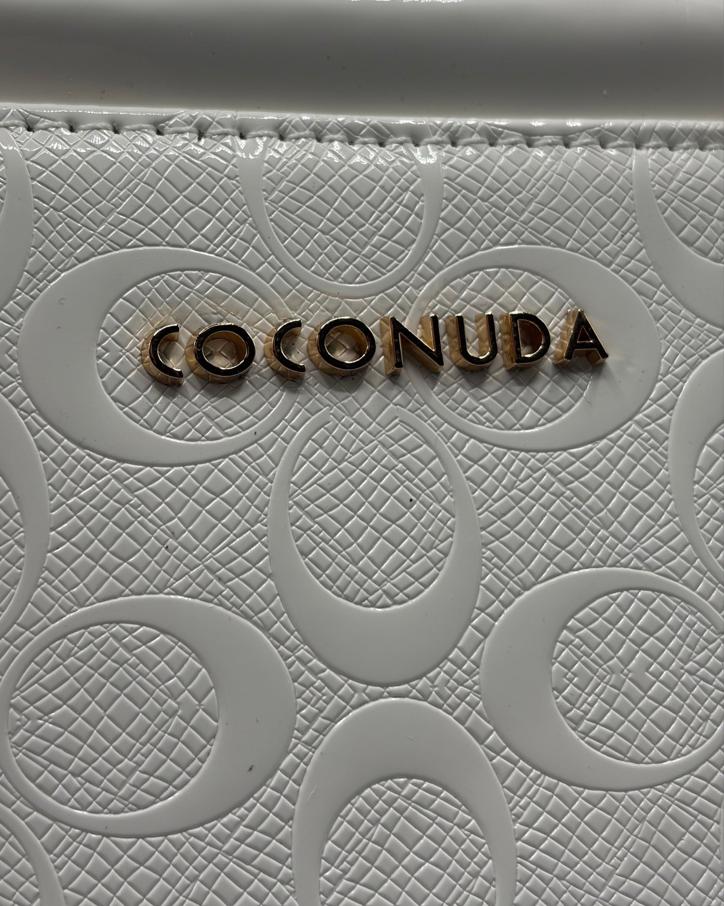 Borsa a mano Coconuda bianca | Mini bag embossed donna - Donna Italiana