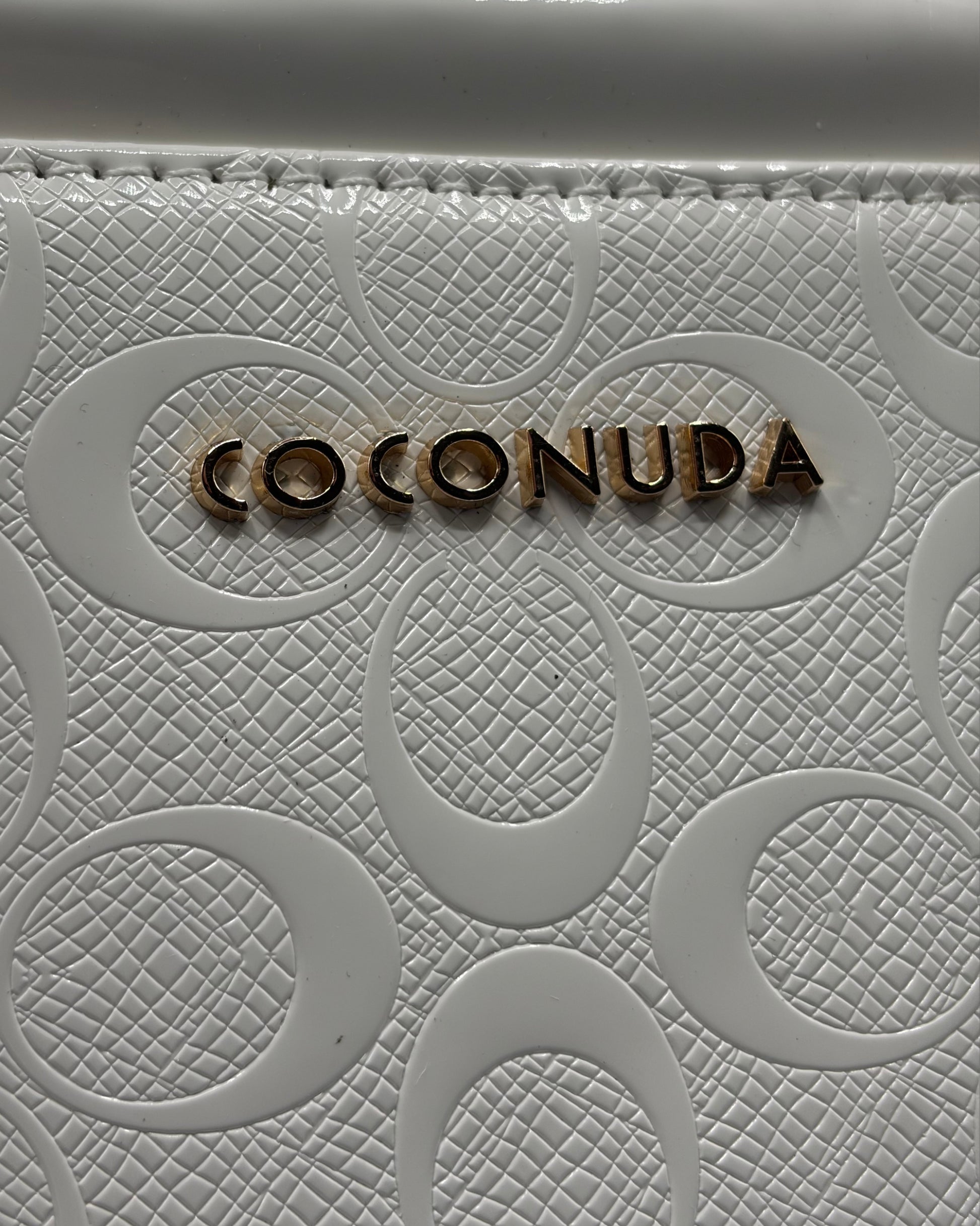Borsa a mano Coconuda bianca | Mini bag embossed donna - Donna Italiana