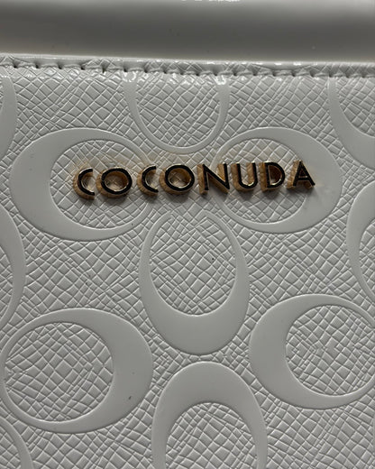 Borsa a mano Coconuda bianca | Mini bag embossed donna - Donna Italiana