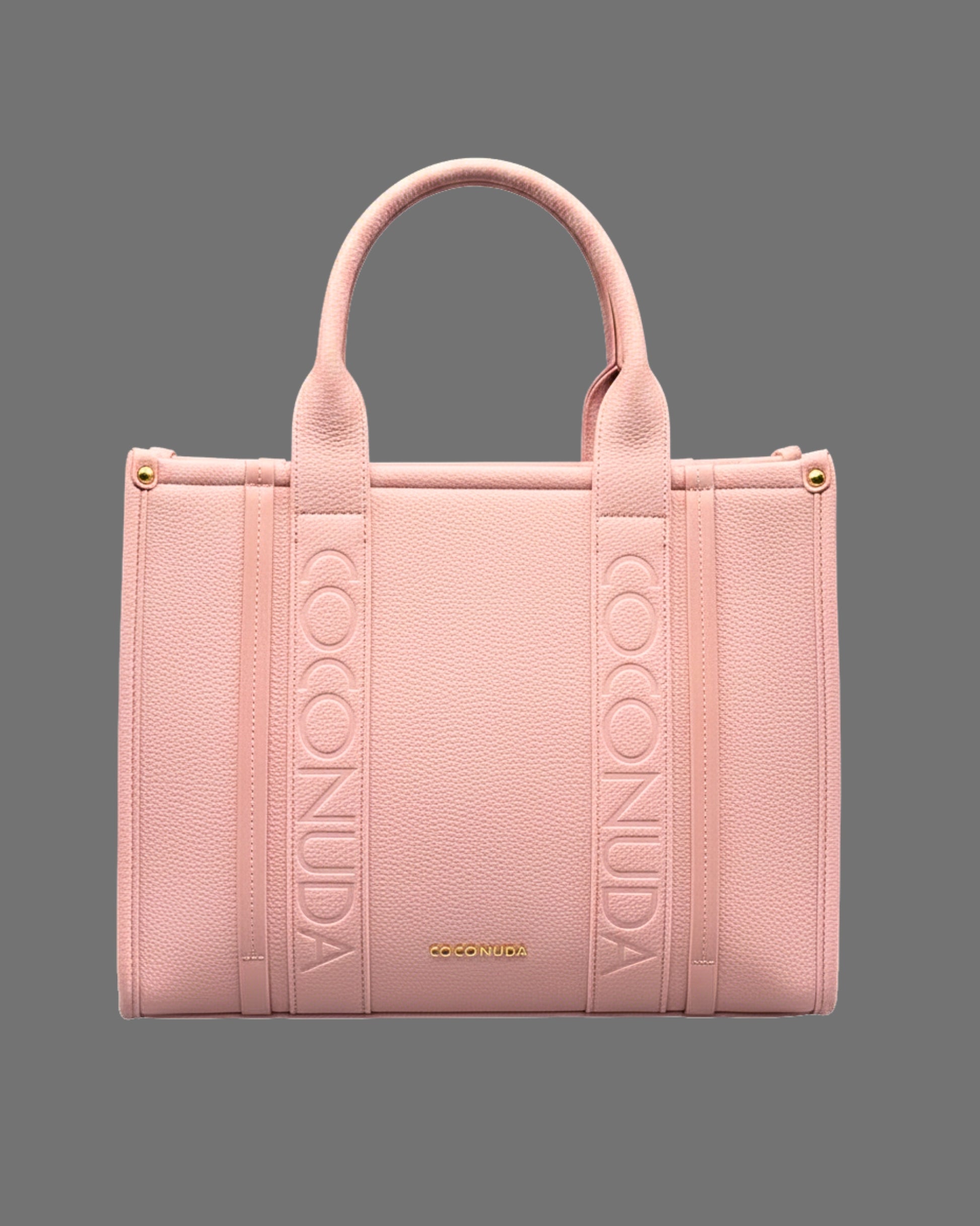 Borsa shopper Coconuda rosa | Tote logo embossed donna - Donna Italiana