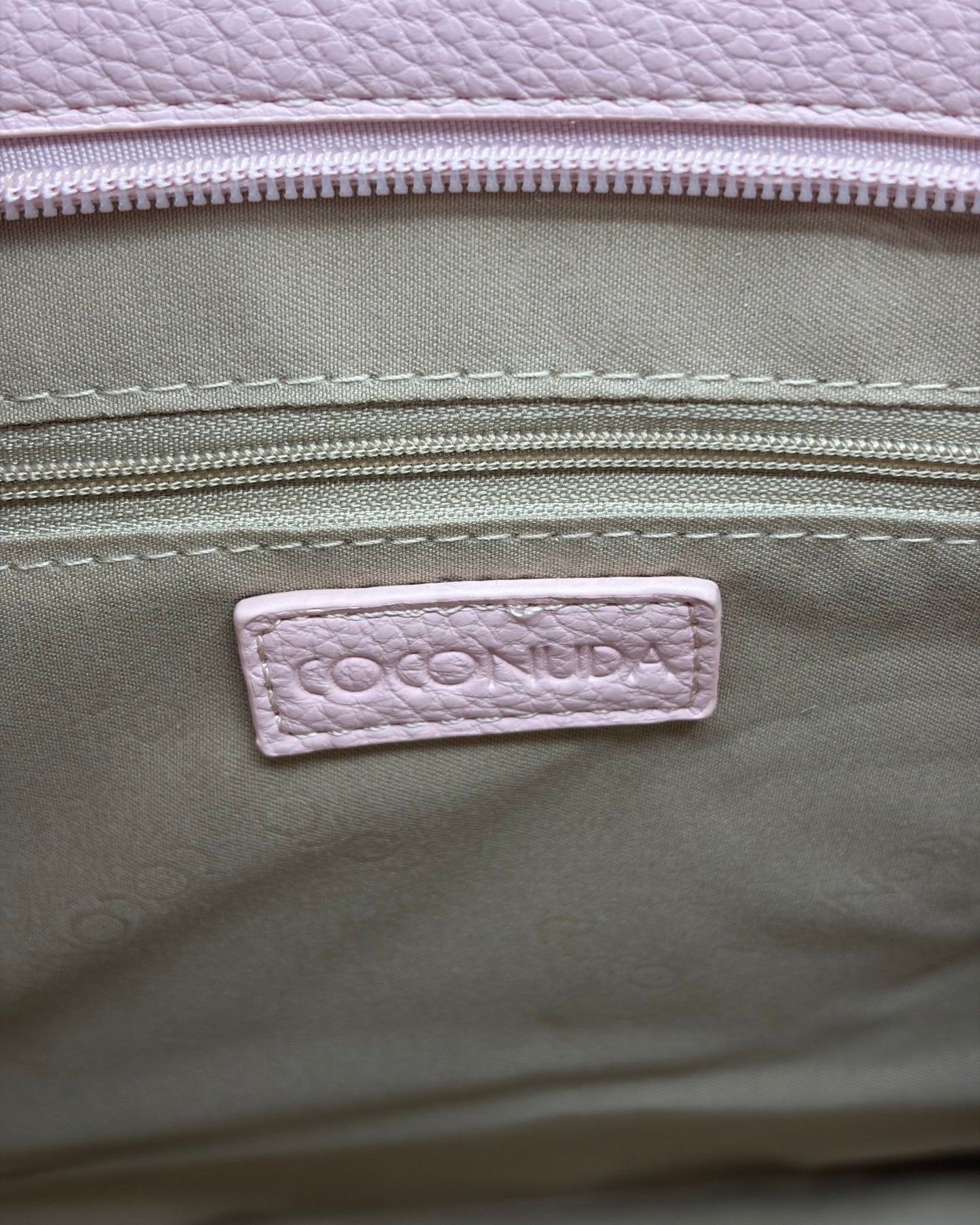 Borsa shopper Coconuda rosa | Tote logo embossed donna - Donna Italiana