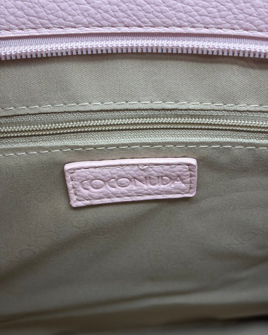 Borsa shopper Coconuda rosa | Tote logo embossed donna - Donna Italiana