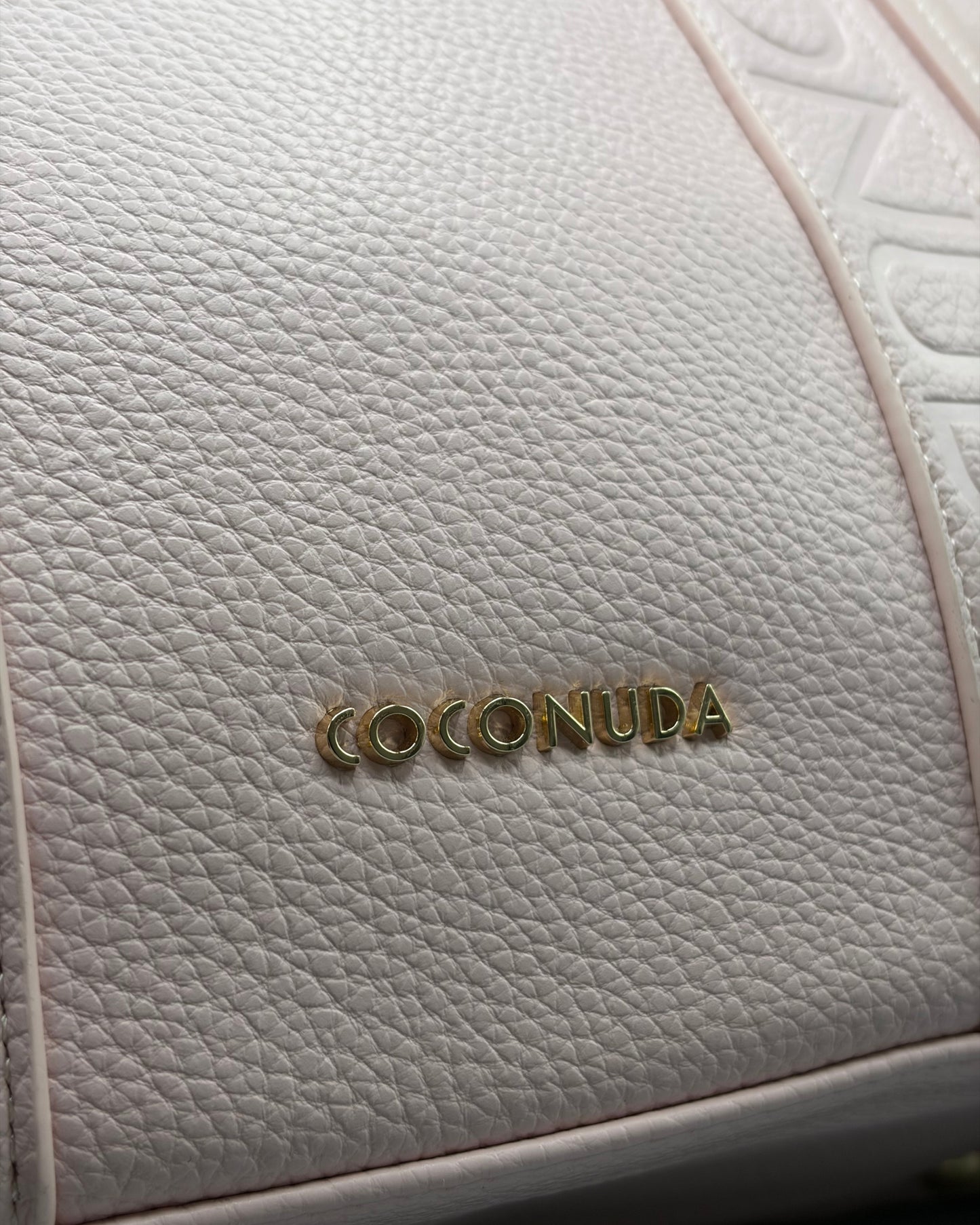 Borsa shopper Coconuda rosa | Tote logo embossed donna - Donna Italiana