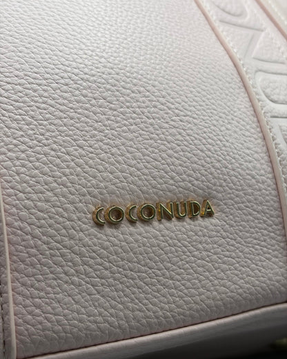 Borsa shopper Coconuda rosa | Tote logo embossed donna - Donna Italiana