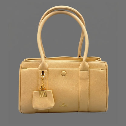 Borsa Coveri beige saffiano con mini bag | Tracolla donna - Donna Italiana