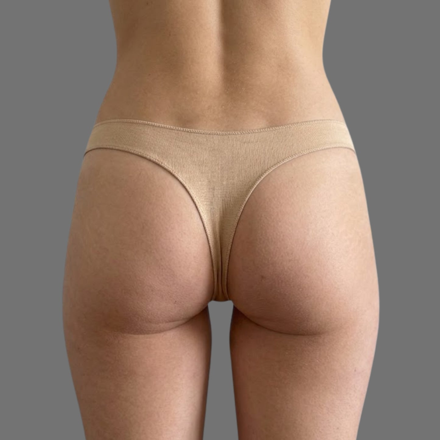 Perizoma Beige Nude con Patch Farfalla Ricamata | Intimo Donna Comfort - Donna Italiana