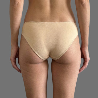 Slip Bikini Nude con Farfalla – Comfort & Style - Donna Italiana