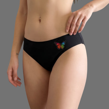 Slip Donna Nero con Farfalla – Intimo Comfort Everyday - Donna Italiana