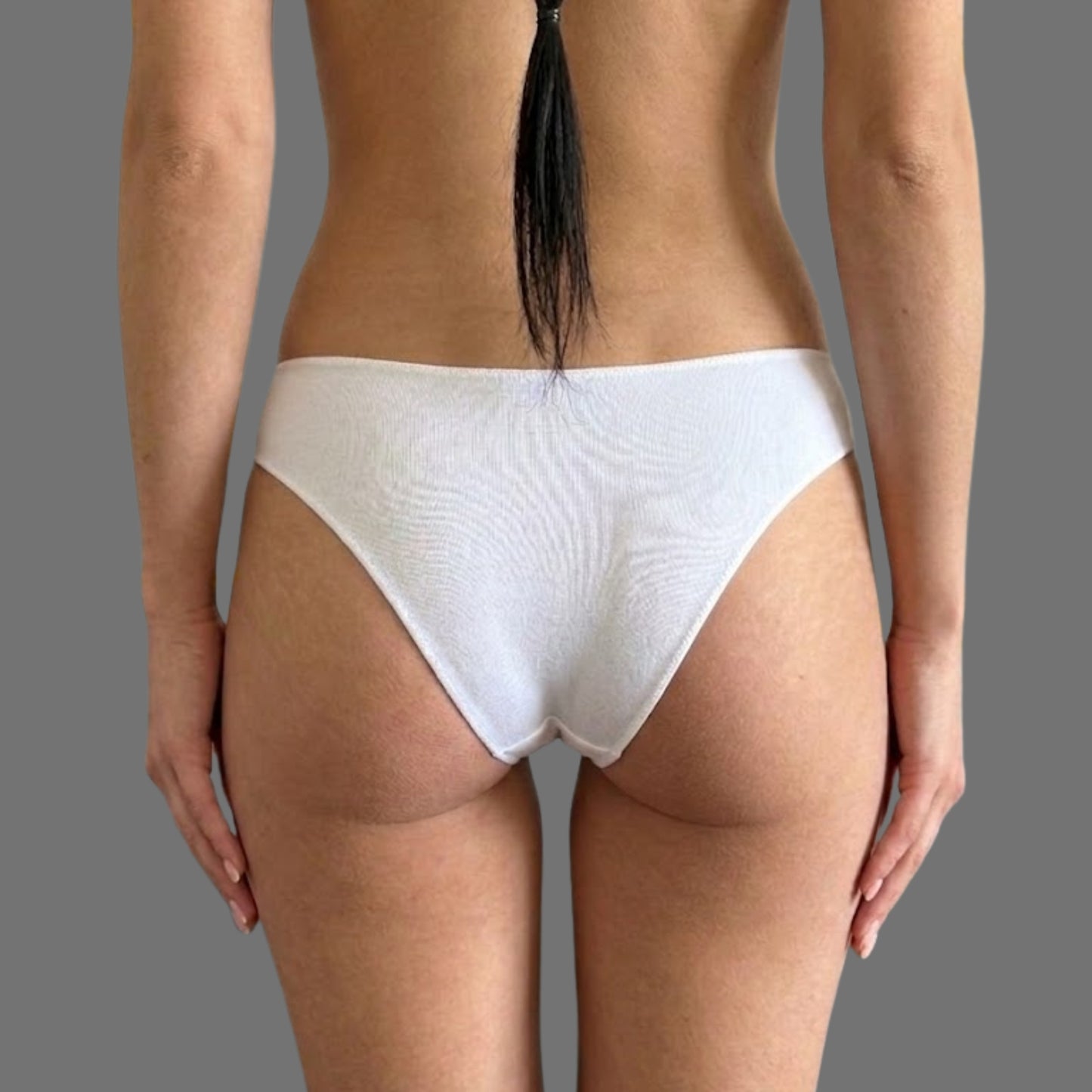 Slip Donna Bianco con Farfalla – Intimo Bikini Fresco e Femminile - Donna Italiana
