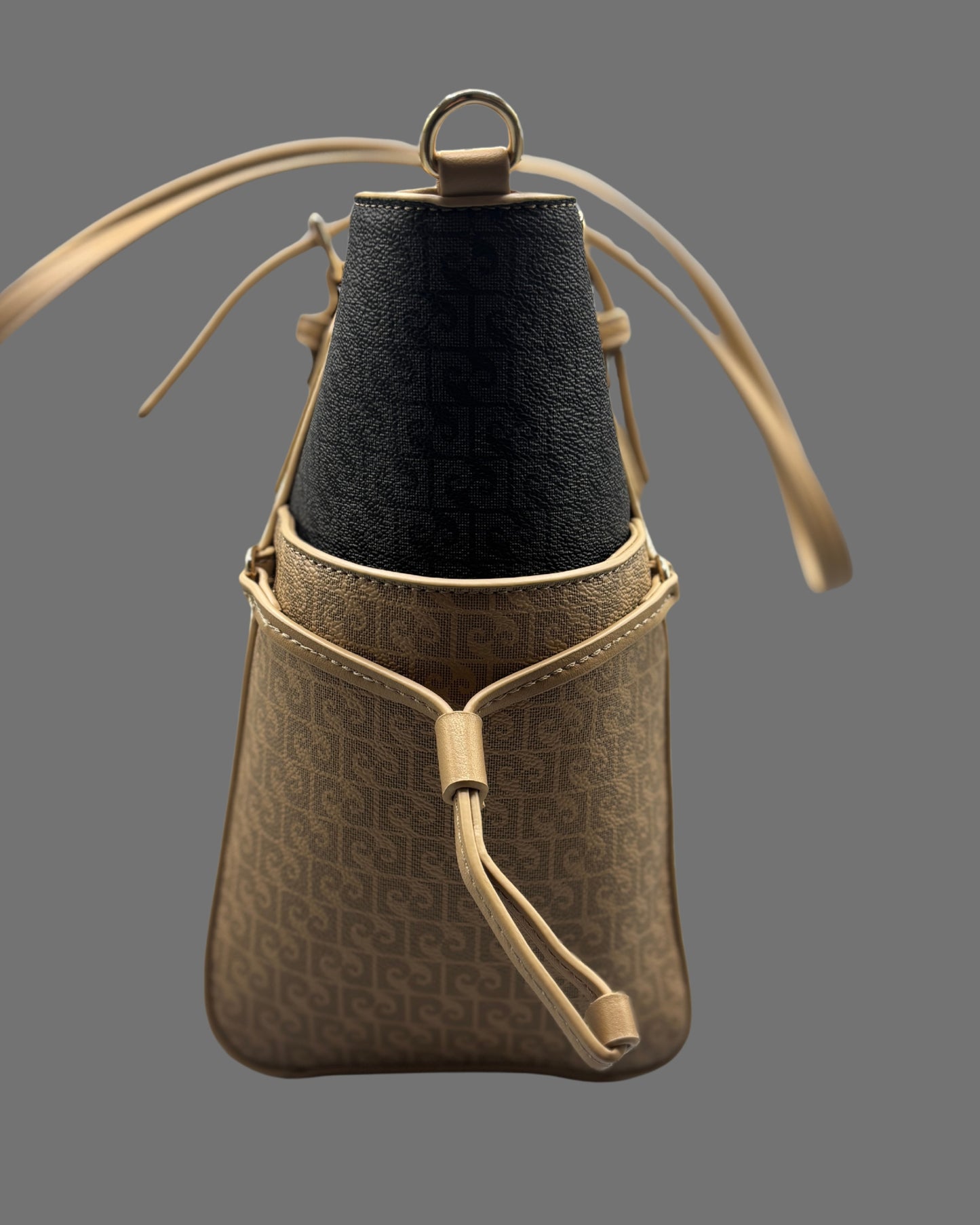 Borsa tote Pierre Cardin beige e nero | Tracolla donna - Donna Italiana