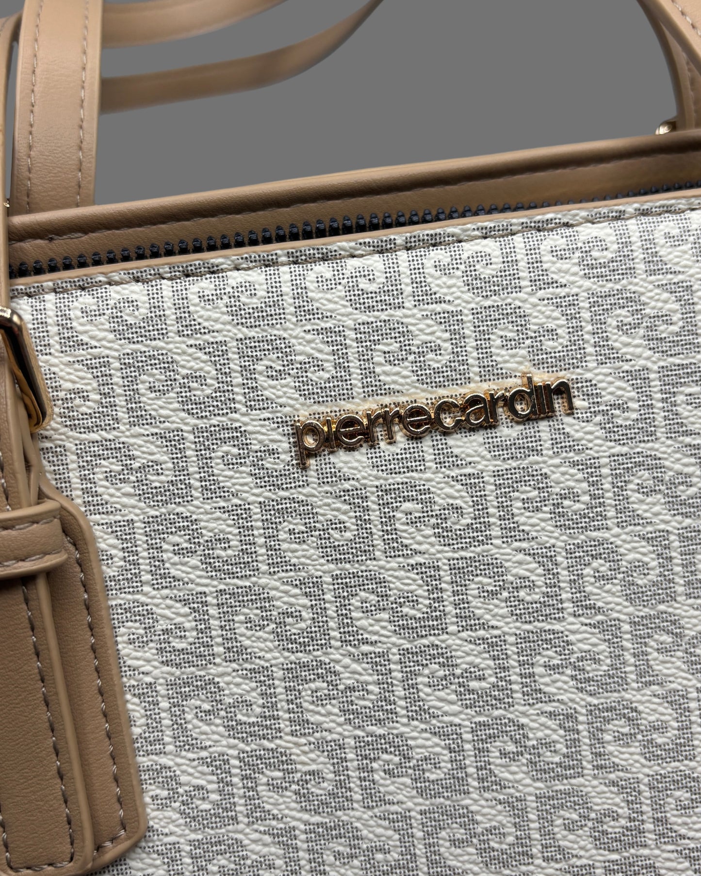 Borsa tote Pierre Cardin beige e nero | Tracolla donna - Donna Italiana