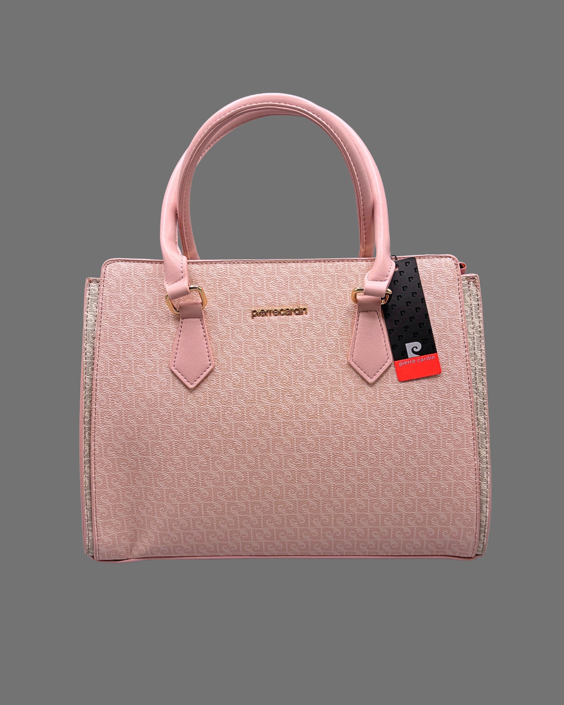 Borsa a mano Pierre Cardin rosa | Shopper monogramma donna - Donna Italiana