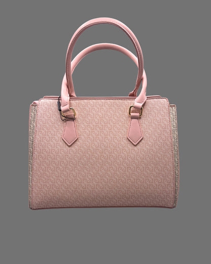 Borsa a mano Pierre Cardin rosa | Shopper monogramma donna - Donna Italiana
