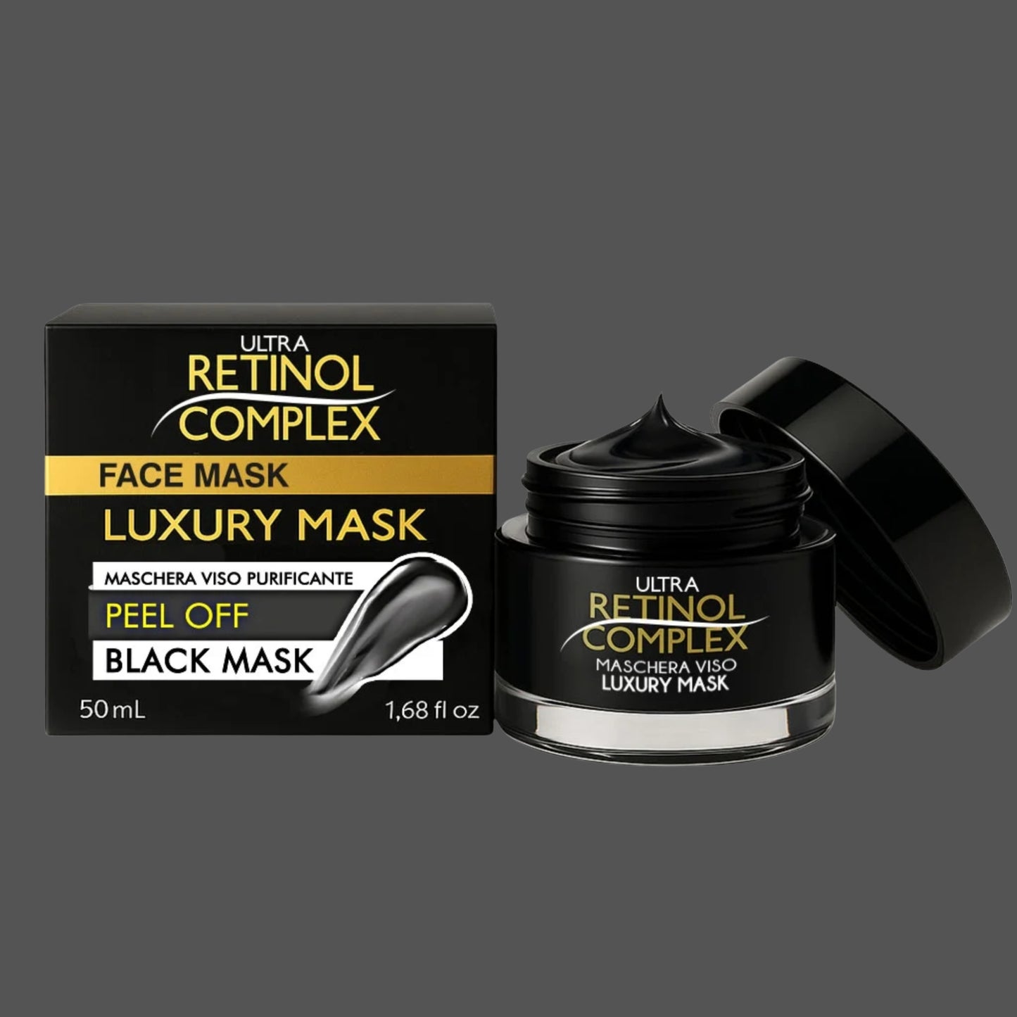 Black Mask Peel Off Retinol Complex Luxury Mask – Maschera Viso Purificante 50ml