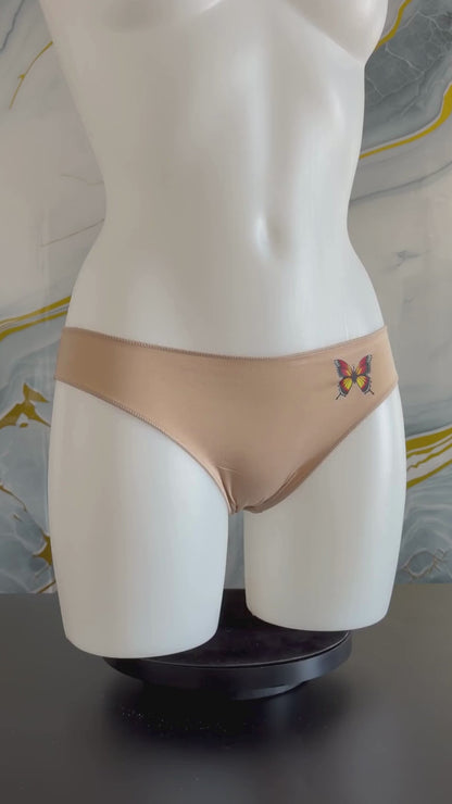 Slip Donna Nude con Farfalla – Intimo Bikini Comfort Everyday